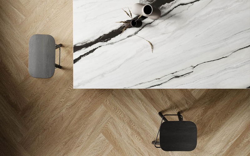 ハーディ ホワイトルースターデカンター Charcoal White, TERACANTO - Porcelain Surface Countertops | LX