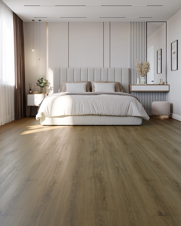 Smoked Oak, HFLOR - SPC Tile Flooring | LX Hausys US