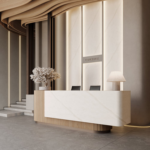haus oli様インフラータ Calacatta Full Moon, HIMACS - Solid Surface Countertops | LX Hausys US