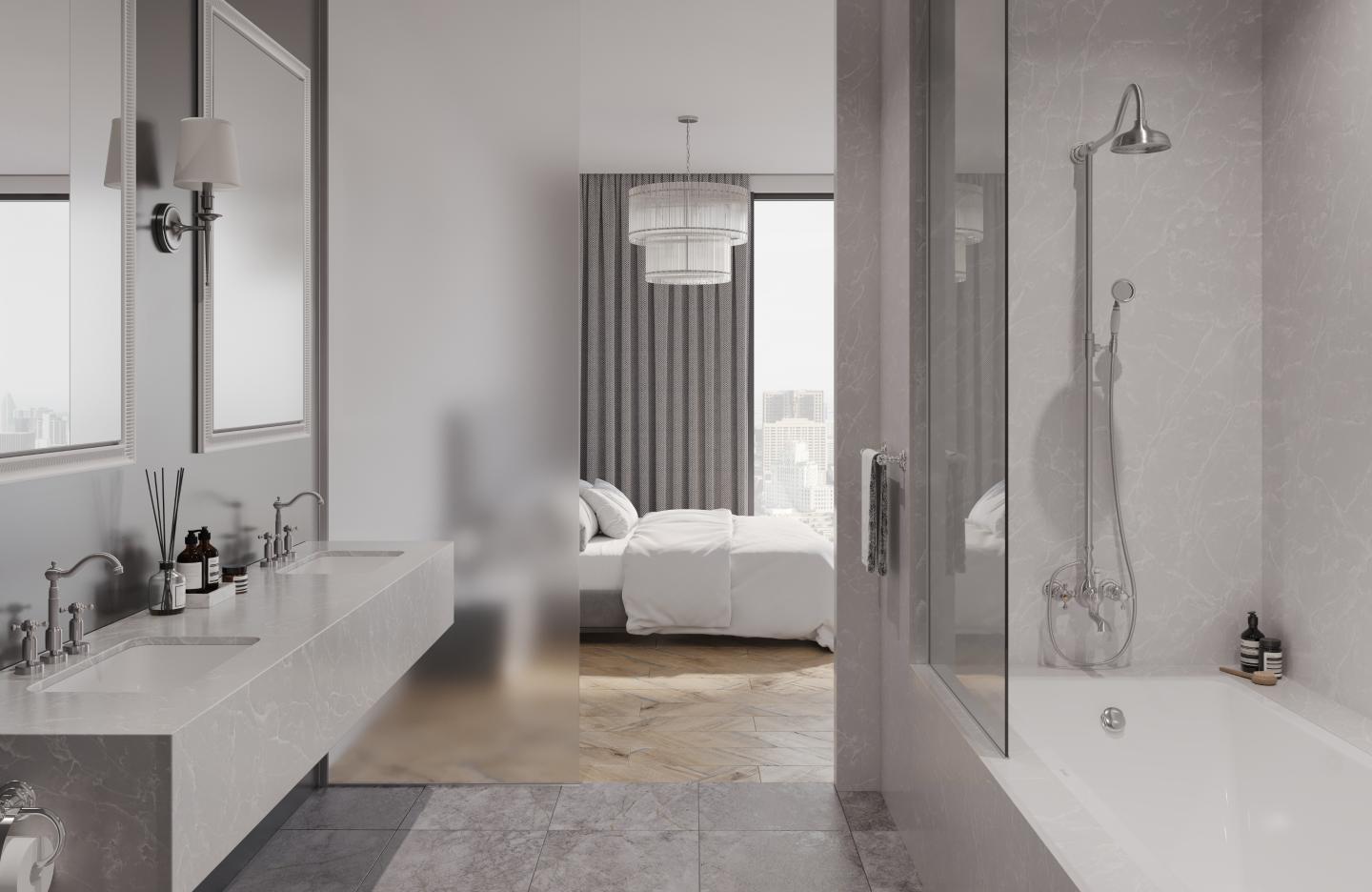 SILVERY MOON, HFLOR - Luxury Vinyl Tile Flooring | LX Hausys US