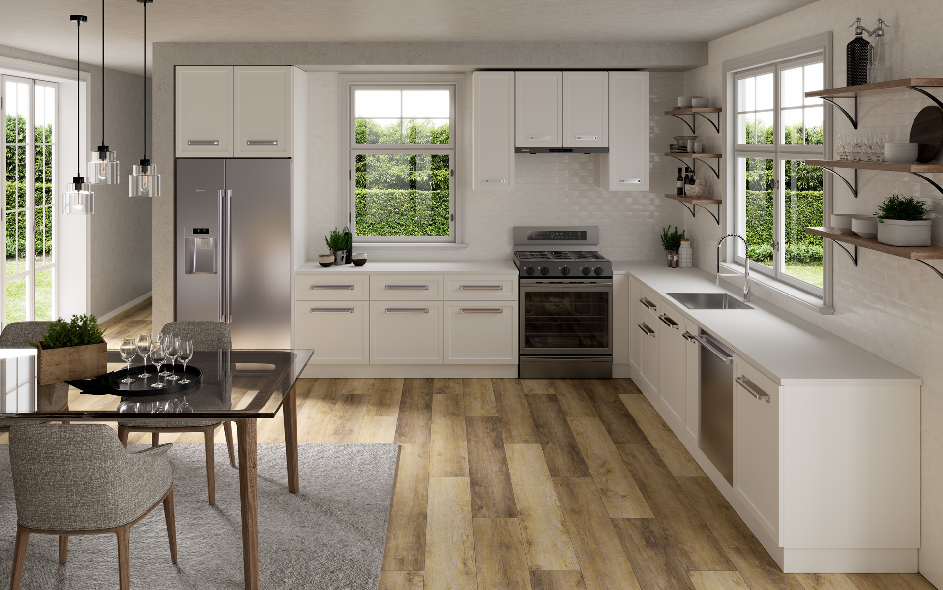 Arctic White, HIMACS - Solid Surface Countertops | LX Hausys US