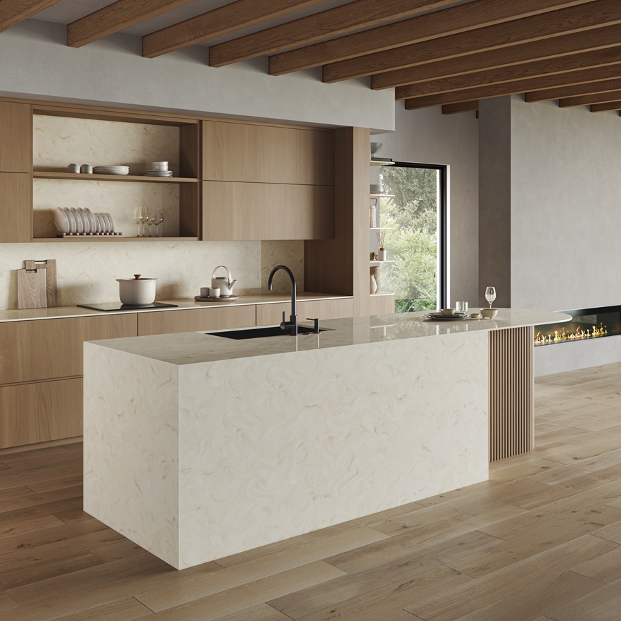 Aurora Pluma, HIMACS – Solid Surface フローリング | LX Hausys JP