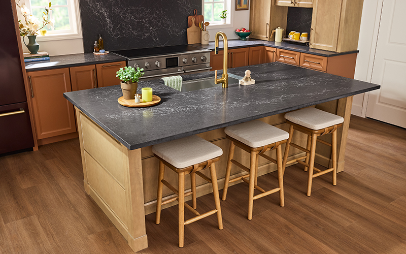 Carbo Brushed, VIATERA - Quartz Countertops | LX Hausys US