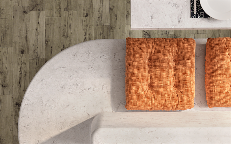 Aurora Cloud, HIMACS - Solid Surface Countertops | LX Hausys US