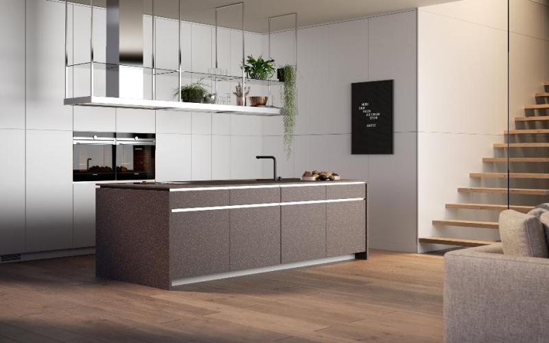 Mocha Granite, HIMACS - Solid Surface Countertops | LX Hausys US