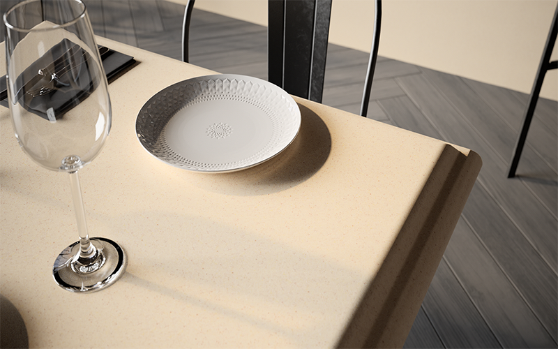 Almond Pearl, HIMACS - Solid Surface Countertops | LX Hausys US