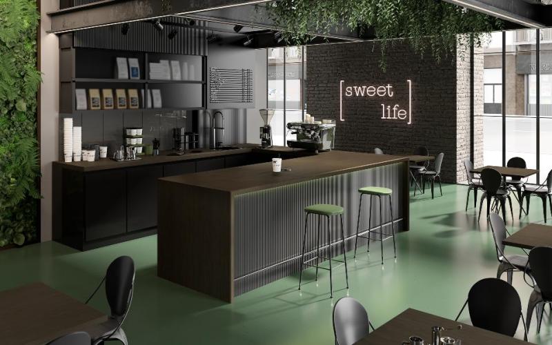Dark Walnut, HIMACS - Solid Surface Countertops | LX Hausys US